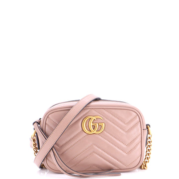 Gucci GG Marmont Shoulder Bag Matelasse Leather Mini