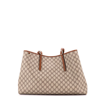 Gucci Emblem Tote GG Coated Canvas Maxi
