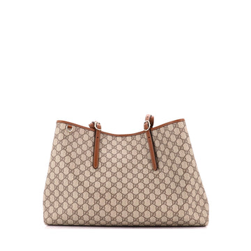 Gucci Emblem Tote GG Coated Canvas Maxi