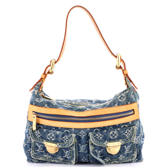 Louis Vuitton Baggy Handbag Denim PM