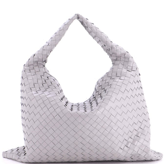 Bottega Veneta Hop Hobo Intrecciato Leather Large