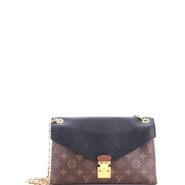 Louis Vuitton Pallas Chain Shoulder Bag Monogram Canvas and Calfskin