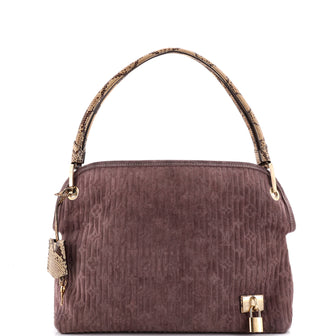 Louis Vuitton Whisper Bag Monogram Suede and Python PM