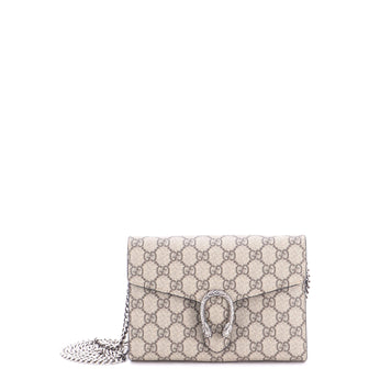Gucci Dionysus Chain Wallet GG Coated Canvas Small