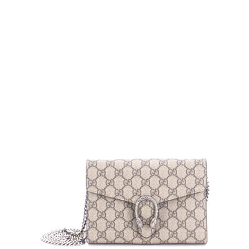 Gucci Dionysus Chain Wallet GG Coated Canvas Small