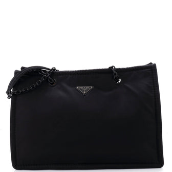 Prada Padded Chain Shopper Tote Tessuto Large