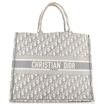 Christian Dior Book Tote Oblique Canvas Large