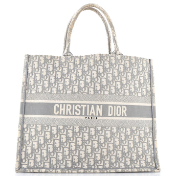 Christian Dior Book Tote Oblique Canvas Large
