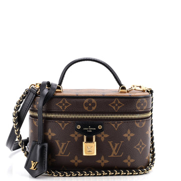 Louis Vuitton Vanity Chain Pouch Reverse Monogram Canvas