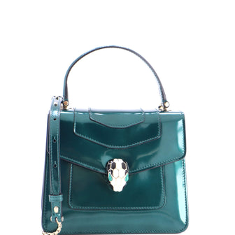 Bvlgari Serpenti Top Handle Bag Patent Small