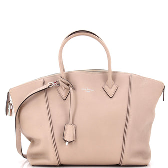 Louis Vuitton Soft Lockit Handbag Leather MM
