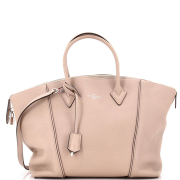 Louis Vuitton Soft Lockit Handbag Leather MM