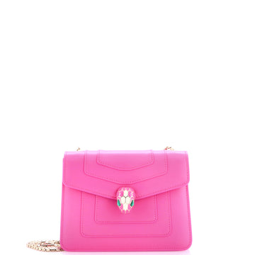 Bvlgari Serpenti Forever Square Shoulder Bag Leather Small