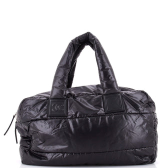 Chanel Coco Cocoon Bowling Bag Quilted Nylon Large