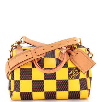 Louis Vuitton Speedy Bandouliere Bag Damier Pop 25
