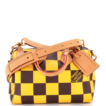 Louis Vuitton Speedy Bandouliere Bag Damier Pop 25