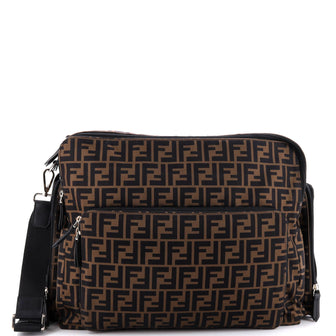 Fendi Multipocket Diaper Changing Bag Zucca Nylon Large