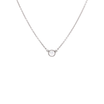 Tiffany & Co. Elsa Peretti Diamonds By The Yard Pendant Necklace Platinum with Diamond 0.20-0.29CT