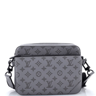 Louis Vuitton Trio Messenger Bag Monogram Shadow Leather