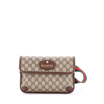 Gucci Neo Vintage Flap Belt Bag GG Coated Canvas