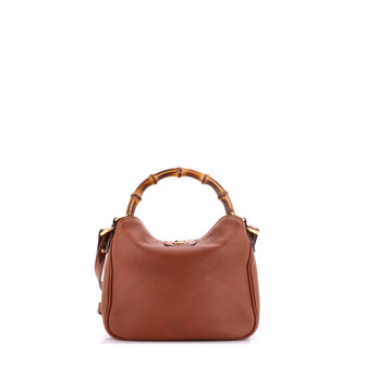 Gucci Diana NM Bamboo Shoulder Bag Leather Small