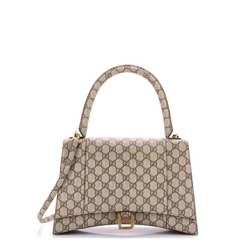 Gucci x Balenciaga The Hacker Project Hourglass Top Handle Bag GG Coated Canvas Medium