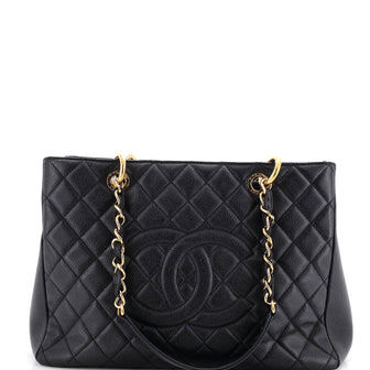 Chanel Grand Shopping Tote Quilted Caviar