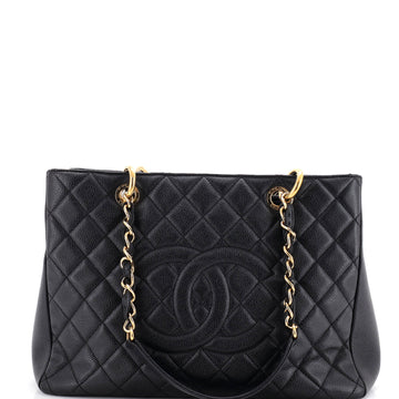 Chanel Grand Shopping Tote Quilted Caviar