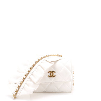 Chanel Romance Clutch With Chain Quilted Lambskin Mini