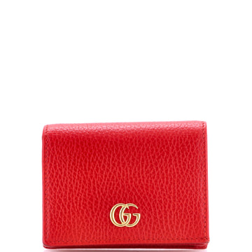 Gucci GG Marmont Flap Card Case Leather