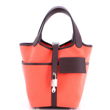 Hermes Cargo Picotin Lock Bag Canvas and Swift PM