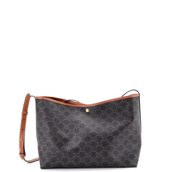 Celine Soft Shopper Tote Triomphe Coated Canvas