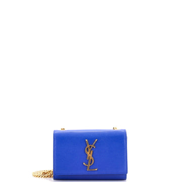 Saint Laurent Classic Monogram Crossbody Bag Grainy Leather Small