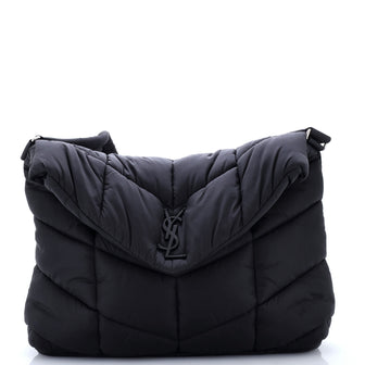 Saint Laurent Loulou Puffer Messenger Bag Quilted Econyl