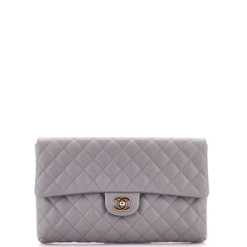 Chanel Classic Flap Clutch Quilted Caviar