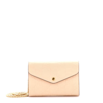 Gucci Envelope Wallet on Chain Guccissima Leather