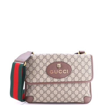 Gucci Neo Vintage Flap Messenger GG Coated Canvas Medium