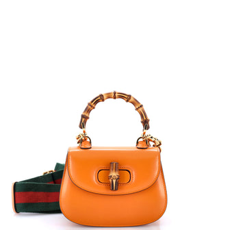 Gucci Bamboo 1947 Top Handle Bag Leather Mini