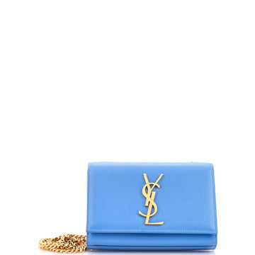 Saint Laurent Classic Monogram Crossbody Bag Grainy Leather Small