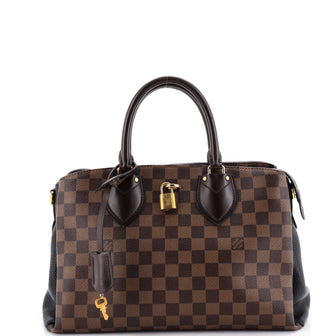 Louis Vuitton Normandy Handbag Damier and Leather