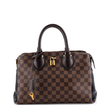 Louis Vuitton Normandy Handbag Damier and Leather
