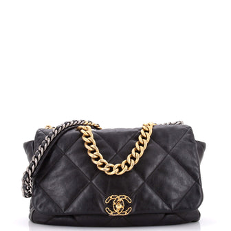 Chanel 19 Flap Bag Quilted Leather Maxi