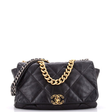 Chanel 19 Flap Bag Quilted Leather Maxi