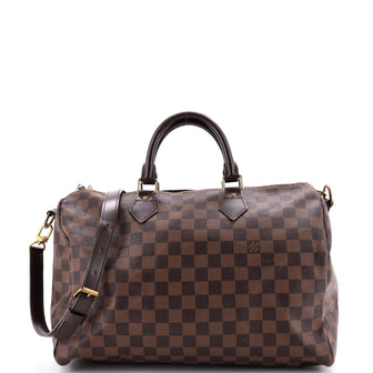 Louis Vuitton Speedy Bandouliere Bag Damier 35