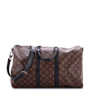 Louis Vuitton Keepall Bandouliere Bag Macassar Monogram Canvas 45