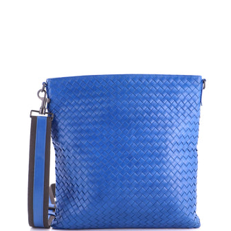 Bottega Veneta Flat Messenger Bag Intrecciato Nappa Medium