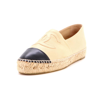 Chanel Women's CC Cap Toe Espadrilles Leather