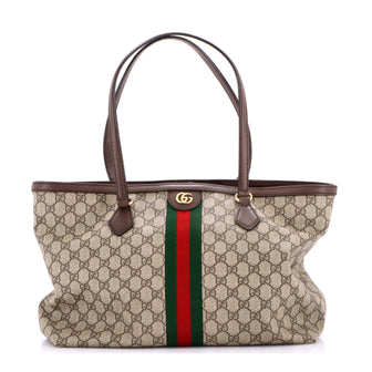 Gucci Ophidia Shopping Tote GG Coated Canvas Medium