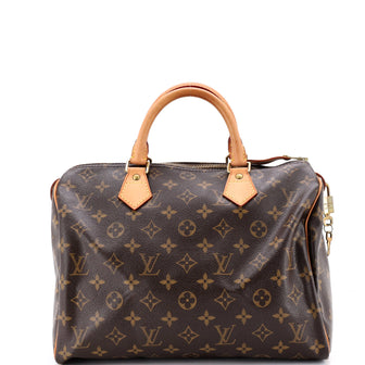 Louis Vuitton Speedy Handbag Monogram Canvas 30