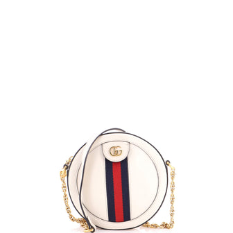 Gucci Ophidia Round Shoulder Bag Leather Mini